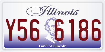 IL license plate Y566186