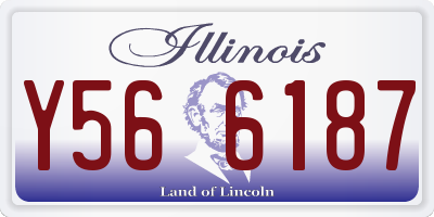 IL license plate Y566187