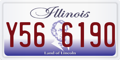 IL license plate Y566190