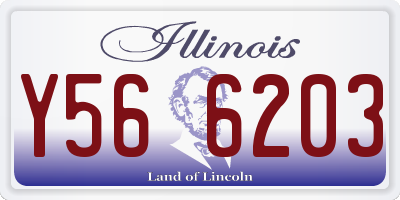 IL license plate Y566203