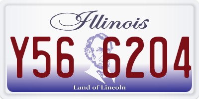 IL license plate Y566204