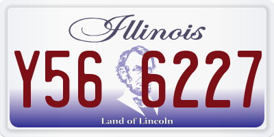 IL license plate Y566227