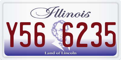 IL license plate Y566235
