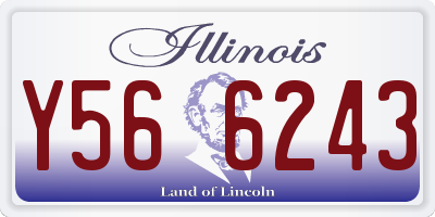 IL license plate Y566243
