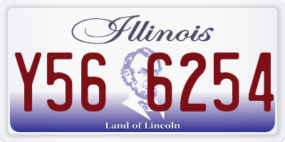 IL license plate Y566254