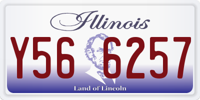 IL license plate Y566257
