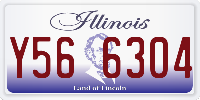 IL license plate Y566304