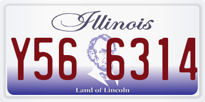 IL license plate Y566314