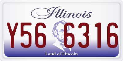 IL license plate Y566316