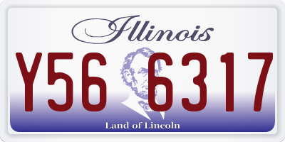IL license plate Y566317
