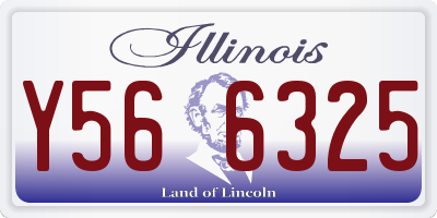 IL license plate Y566325
