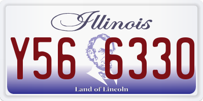 IL license plate Y566330
