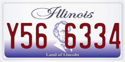 IL license plate Y566334
