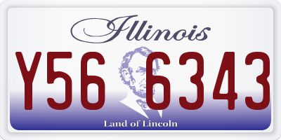 IL license plate Y566343