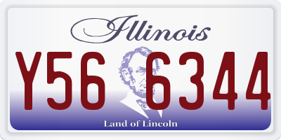 IL license plate Y566344