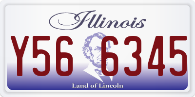 IL license plate Y566345