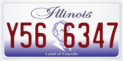 IL license plate Y566347