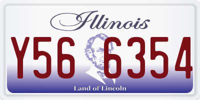 IL license plate Y566354