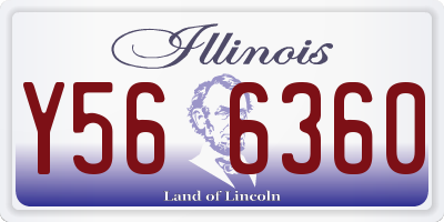 IL license plate Y566360