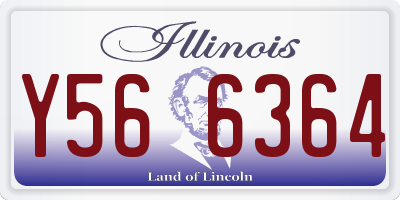 IL license plate Y566364