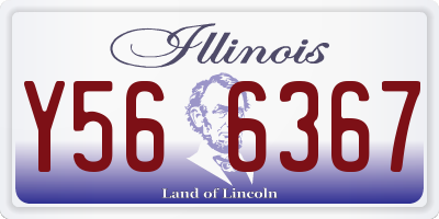 IL license plate Y566367