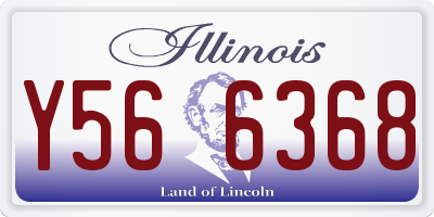 IL license plate Y566368