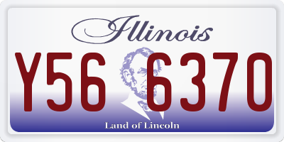 IL license plate Y566370