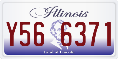 IL license plate Y566371