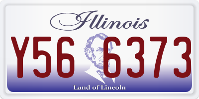 IL license plate Y566373
