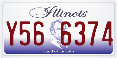 IL license plate Y566374