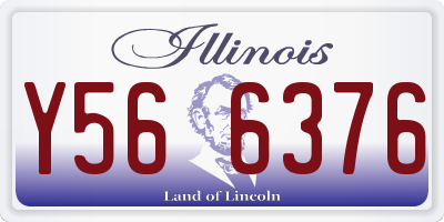 IL license plate Y566376