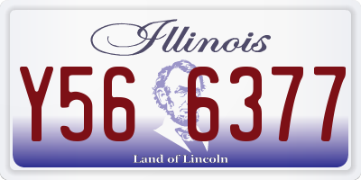 IL license plate Y566377