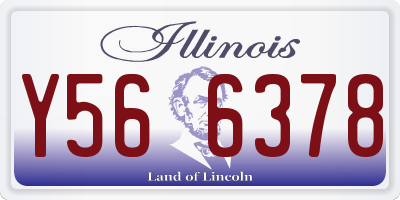 IL license plate Y566378