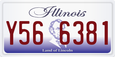 IL license plate Y566381