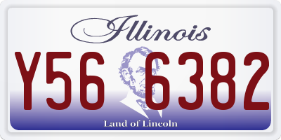 IL license plate Y566382