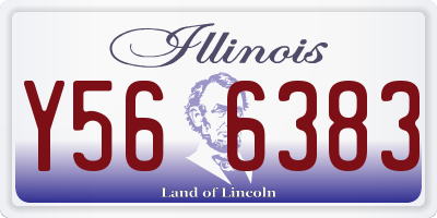 IL license plate Y566383