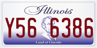 IL license plate Y566386