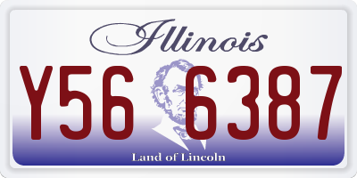 IL license plate Y566387
