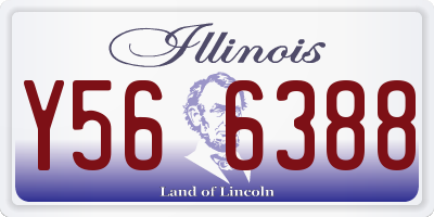IL license plate Y566388