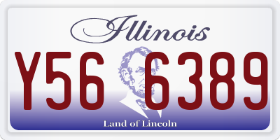 IL license plate Y566389