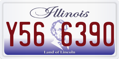 IL license plate Y566390