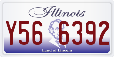 IL license plate Y566392