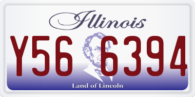 IL license plate Y566394