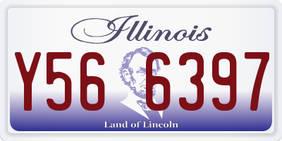 IL license plate Y566397