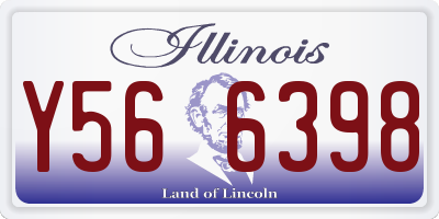 IL license plate Y566398