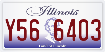 IL license plate Y566403