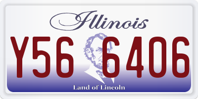 IL license plate Y566406