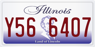 IL license plate Y566407