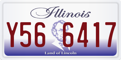 IL license plate Y566417