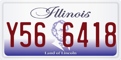 IL license plate Y566418